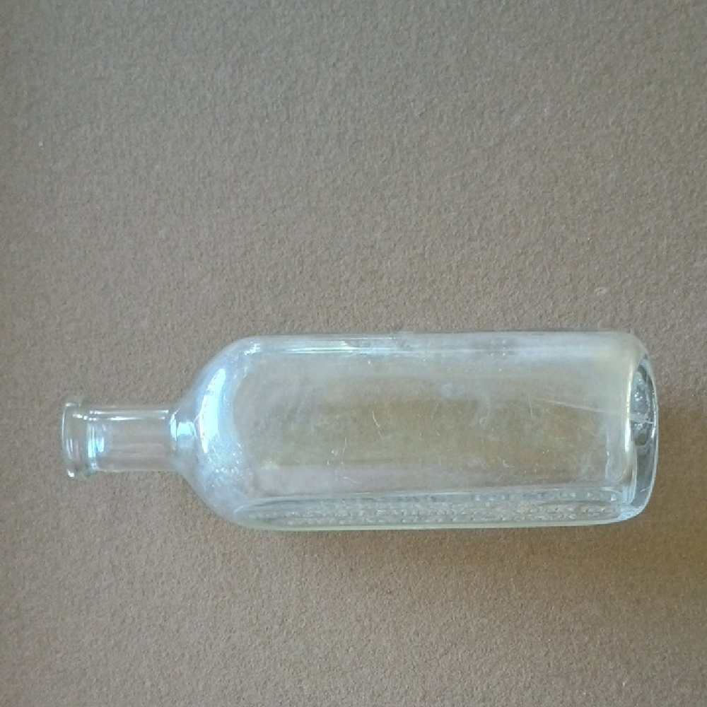 Vintage Clear Glass Bottle - Picture 3 of 10